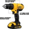 61VHIdTi7qL._AC_SL1000_ DEWALT 20V Max Compact Drill Driver Review Powerful Lightweight Tool Kit Insights