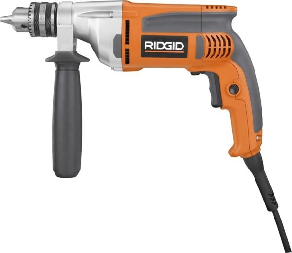 Ridgid R7111 Heavy Duty 1/2 Inch Drill Review Powerful 8 Amp Electric Tool