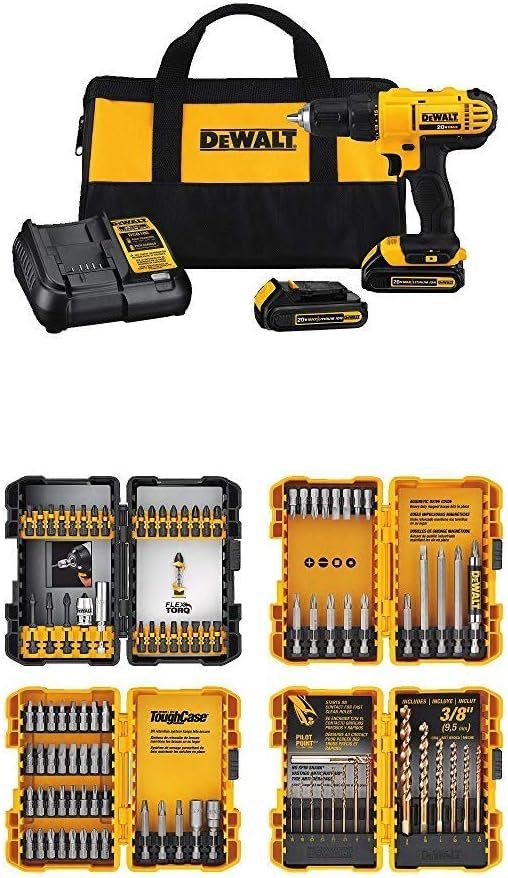 61qkm8jrJDL._AC_SL1001_ DEWALT 20V MAX Cordless Drill Driver Review Powerful Compact Kit Insights